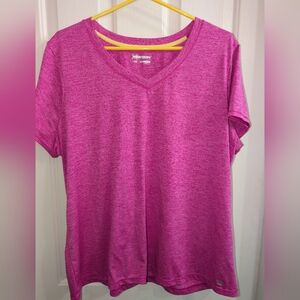 Xersion Fushia Short Sleeve Athletic T-Shirt